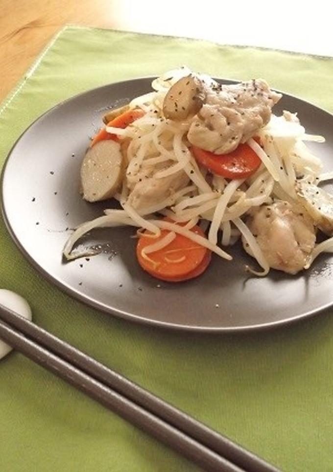 菊芋と鶏肉ともやしの炒め物-レシピのメイン写真