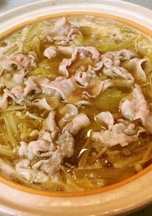 超簡単！だしが美味しい豚しゃぶ鍋-レシピのメイン写真