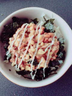 絶品納豆ご飯(天かすマヨ)-レシピのメイン写真