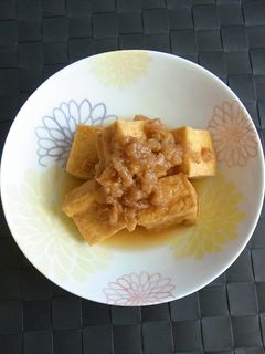 厚揚げの梅煮。-レシピのメイン写真