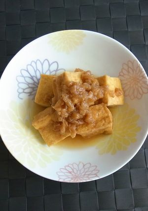 厚揚げの梅煮。-レシピのメイン写真
