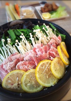 塩レモンの豚バラにんにく鍋-レシピのメイン写真