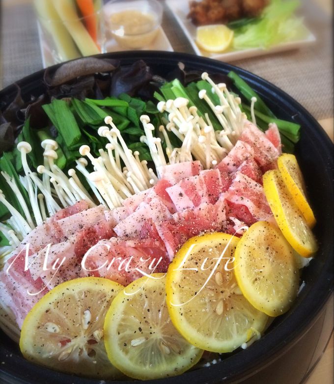 塩レモンの豚バラにんにく鍋-レシピのメイン写真