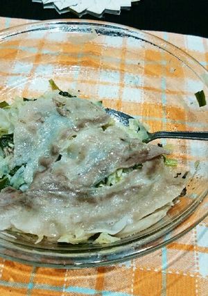 キャベツと豚肉の重ね蒸し-レシピのメイン写真