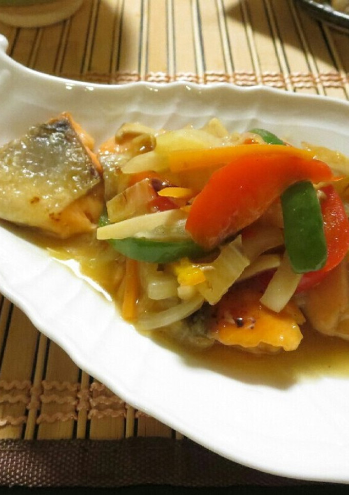 銀鮭の揚げ焼き ～野菜あんかけ～-レシピのメイン写真