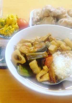 冷凍カレーを和風カレーリメイク-レシピのメイン写真