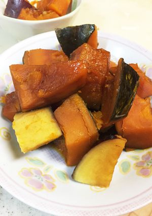 かぼちゃとさつまいもの煮付け-レシピのメイン写真