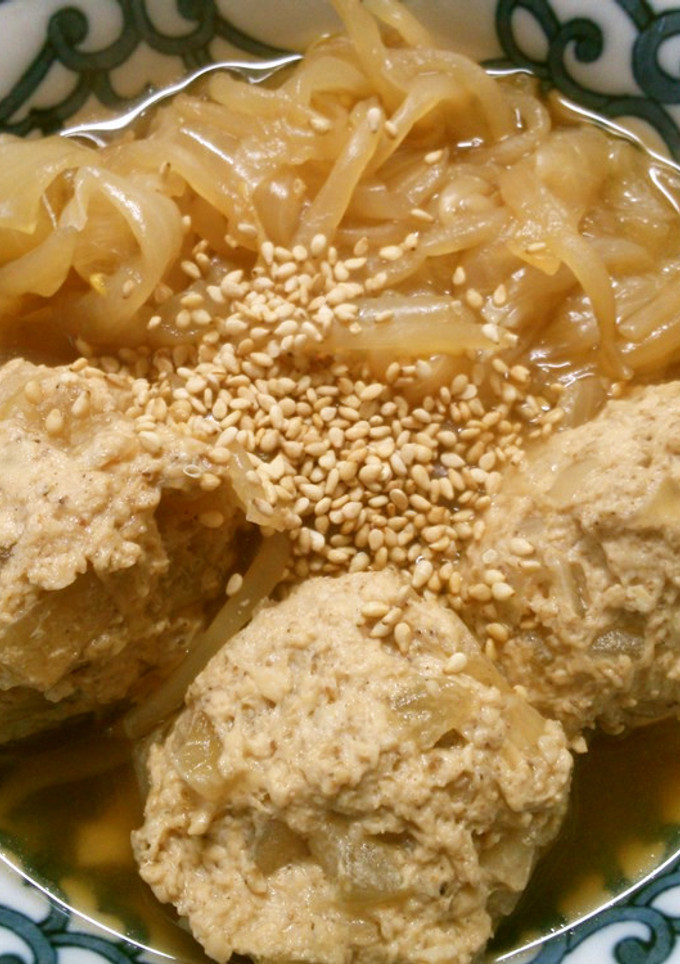 簡単！もやしと玉ねぎ 鶏団子の和風煮！！-レシピのメイン写真