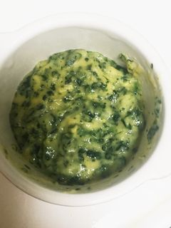 ほうれん草コーンのバター炒め☆離乳食中期-レシピのメイン写真
