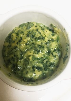 ほうれん草コーンのバター炒め☆離乳食中期-レシピのメイン写真