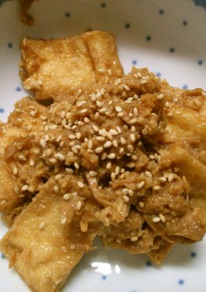 簡単!和食おかずに♪ツナと油揚げの卵とじ-レシピのメイン写真