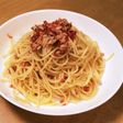 カリカリ梅とツナの冷製パスタ