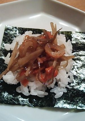 きんぴら手まきごはん-レシピのメイン写真