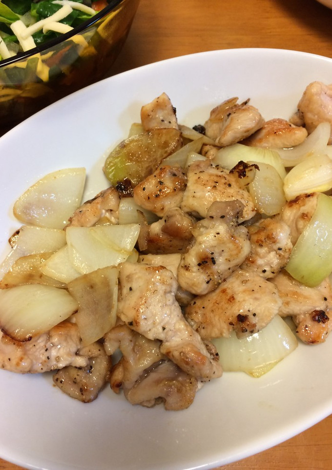 鶏肉と玉ねぎの炒め物-レシピのメイン写真