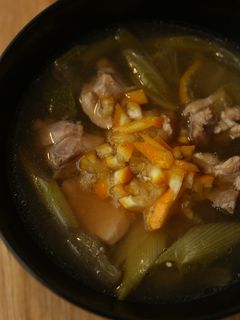 天然だしパックで作る 鶏と柚の和風スープ-レシピのメイン写真