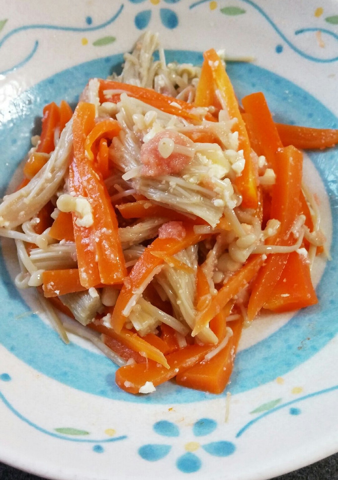 レンジで♪人参&えのきのたらこマヨ和え❇-レシピのメイン写真