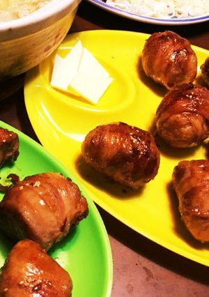 簡単絶品！我が家の肉巻きおにぎり☆-レシピのメイン写真