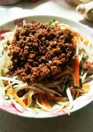 もやし炒め 肉味噌のっけ-レシピのメイン写真