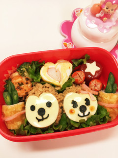 キャラ弁☆2016お正月 おサルさん弁当-レシピのメイン写真