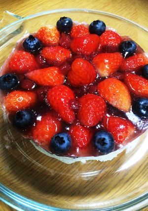 ベリーベリー♡レアチーズケーキ！-レシピのメイン写真