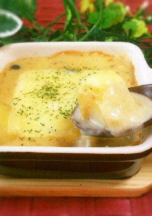 鶏肉とキノコの♡柚子こしょう豆乳グラタン-レシピのメイン写真