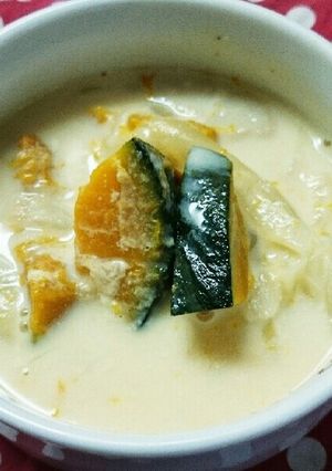 かぼちゃとエリンギの豆乳☆スープ☆-レシピのメイン写真
