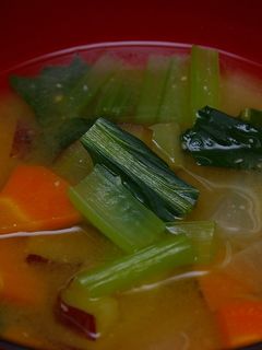 さつまいも入り根菜みそ汁-レシピのメイン写真