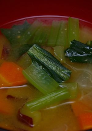 さつまいも入り根菜みそ汁-レシピのメイン写真