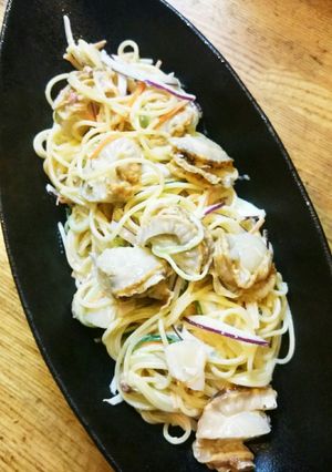 ホタテの和風マヨスパゲティーサラダ。-レシピのメイン写真