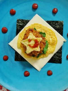 オムライスの手まきごはん-レシピのメイン写真