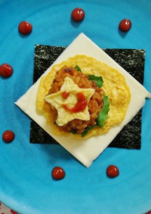 オムライスの手まきごはん-レシピのメイン写真