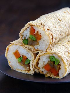 野菜いなりロール-レシピのメイン写真