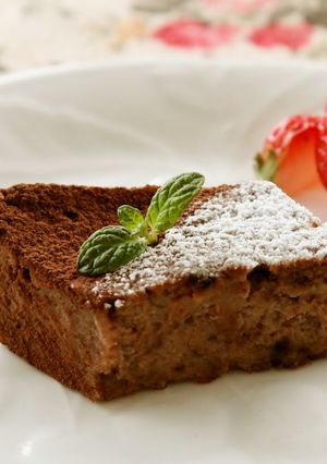水切ヨーグルトでチョコチーズケーキ風-レシピのメイン写真