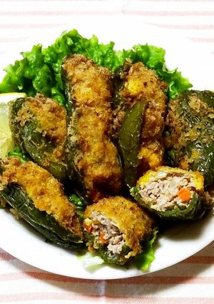 【小麦粉ふりふり】ピーマン肉づめ-レシピのメイン写真