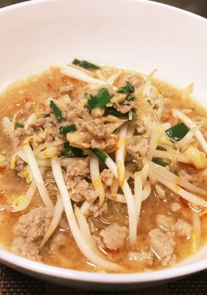 餃子のたねアレンジ②☆簡単ヘルシー担々麺-レシピのメイン写真