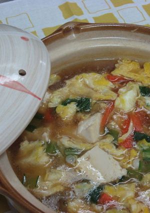 豆腐とたまごのとろみスープ-レシピのメイン写真