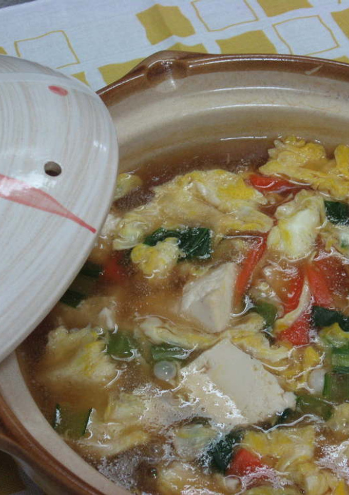 豆腐とたまごのとろみスープ-レシピのメイン写真