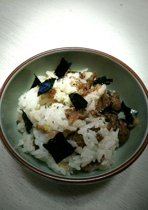 簡単！牛肉ねぎ塩混ぜご飯-レシピのメイン写真