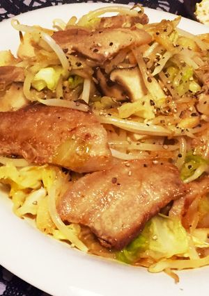豚バラ肉と野菜のバター醤油炒め-レシピのメイン写真