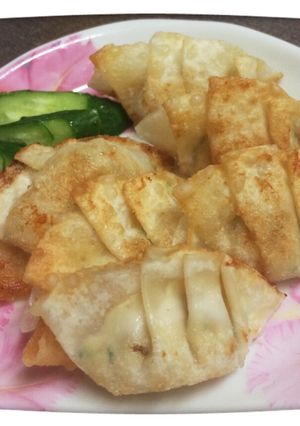 豆腐＆キノコ♪パリパリ♫揚げ餃子-レシピのメイン写真