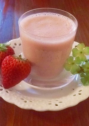 温活＊甘酒入り苺のホットスムージー＊-レシピのメイン写真