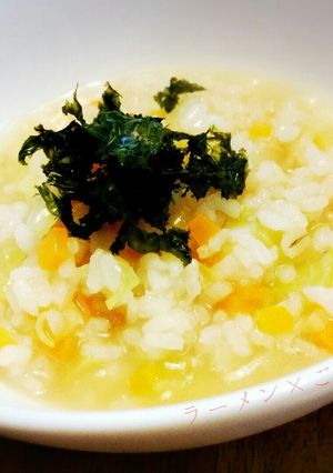 ラーメン風味の雑炊-レシピのメイン写真