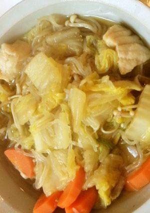 簡単！白菜とカジキの西京漬けの煮物-レシピのメイン写真