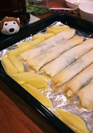 オーブンでヘルシーえびしそチーズ春巻き-レシピのメイン写真
