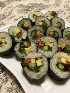 恵方巻にも!甘辛牛ごぼう巻き-レシピのメイン写真