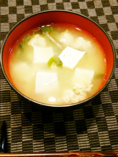 *我が家の冬定番♪白子と豆腐の味噌汁*-レシピのメイン写真