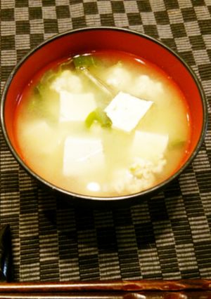 ＊我が家の冬定番♪白子と豆腐の味噌汁＊-レシピのメイン写真
