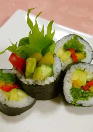 野菜てんこ盛りヘルシー恵方巻き-レシピのメイン写真