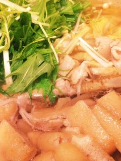簡単!水菜と油揚げのさっぱり鍋☆-レシピのメイン写真