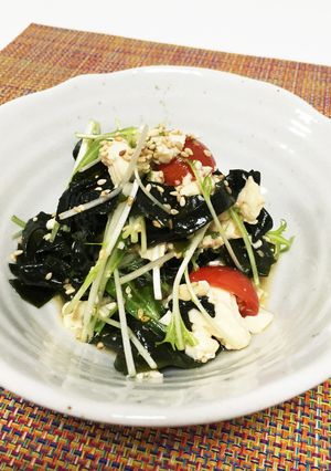 ワカメと豆腐のさっぱりサラダ-レシピのメイン写真